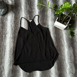 Black Lily White Tank Top